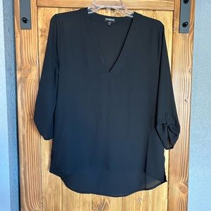 Black Ciffon Blouse